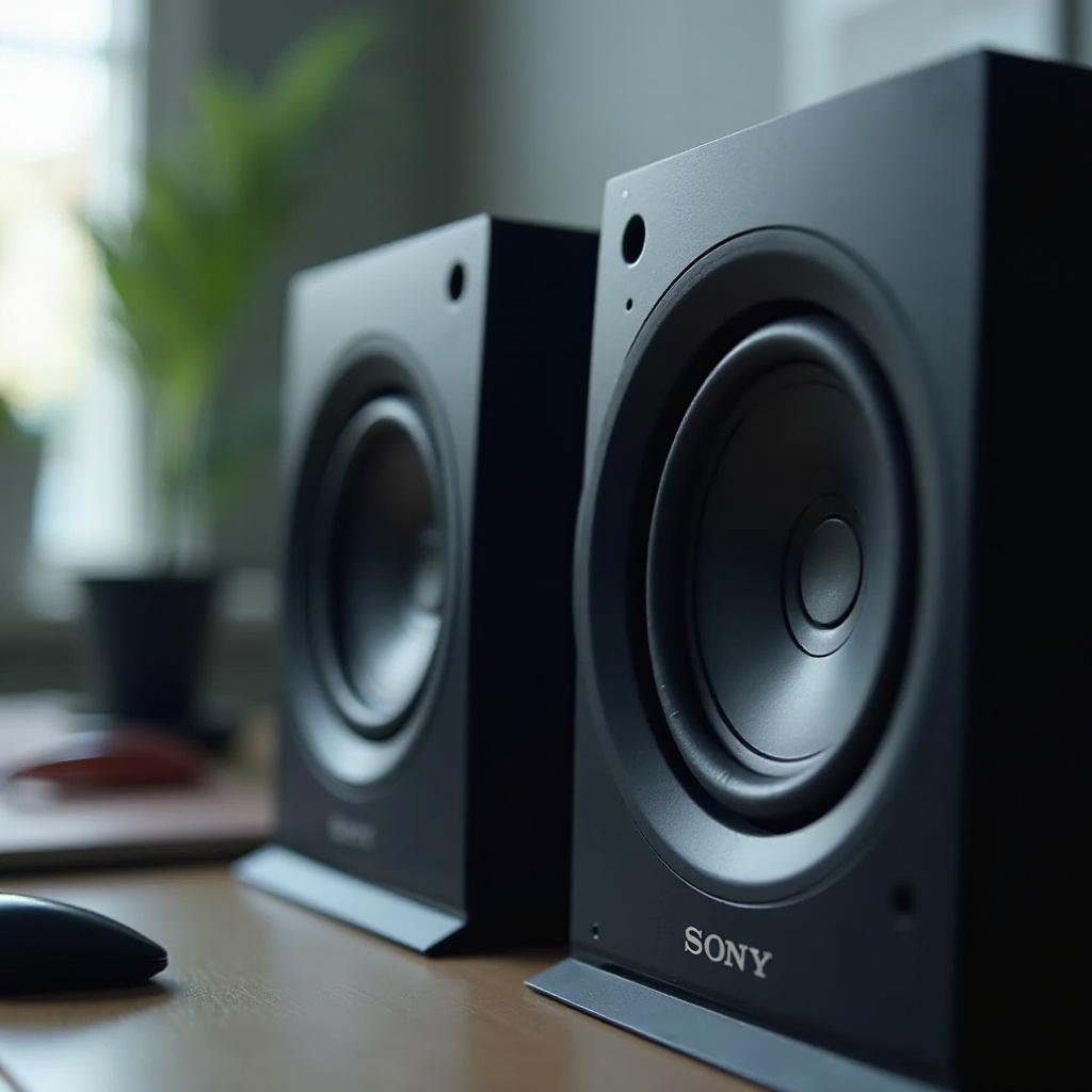 tingkat db speaker komputer sony pada volume penuh