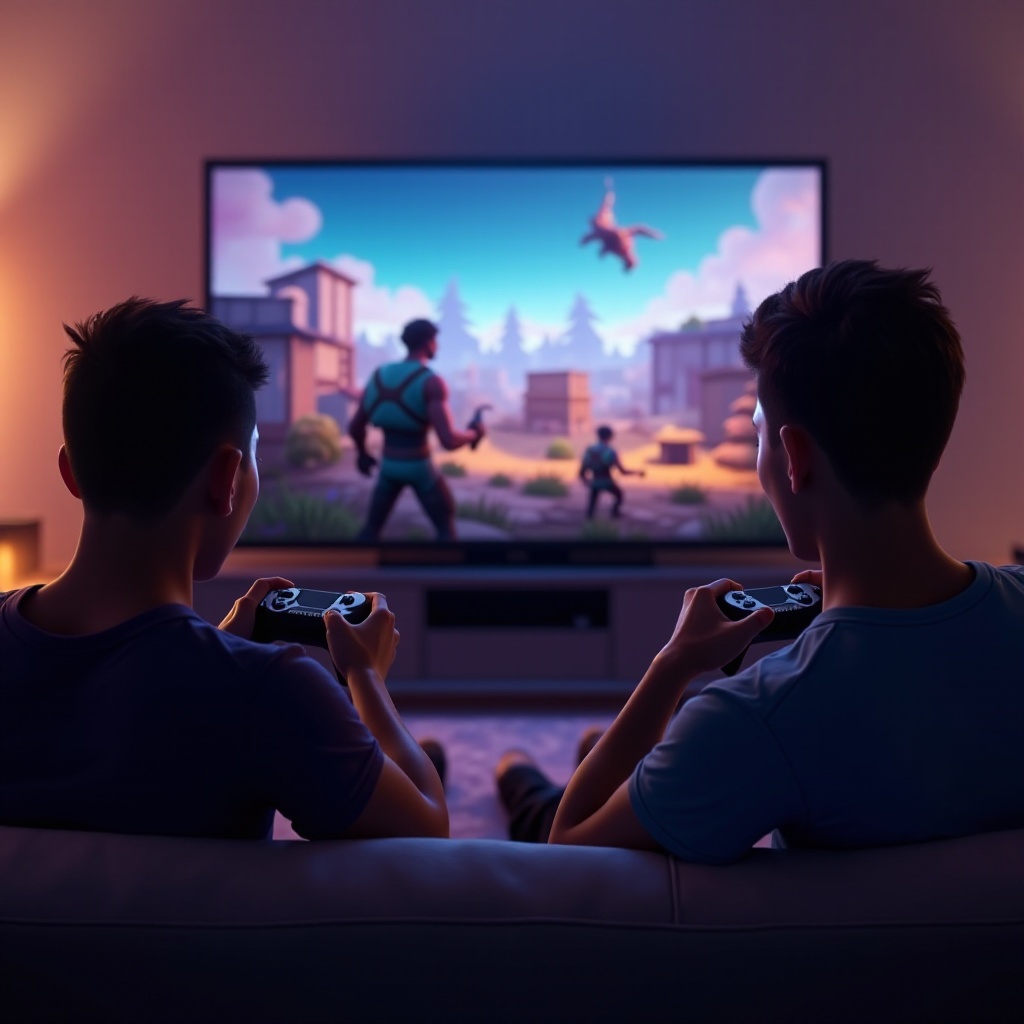 Fortnite PS5でスプリットスクリーンを行う方法