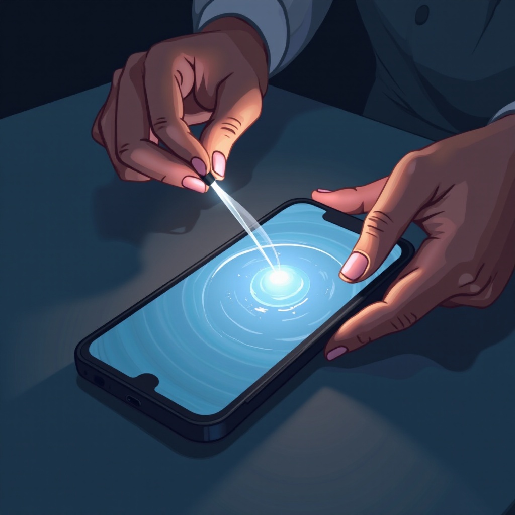 아이폰 화면의 스크래치 수리 방법