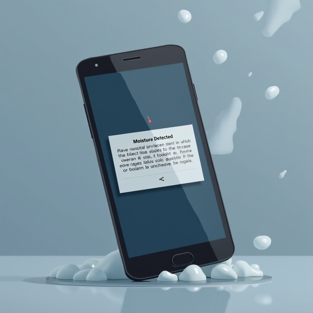 Androidが湿気を検出しましたが、電話は乾いています