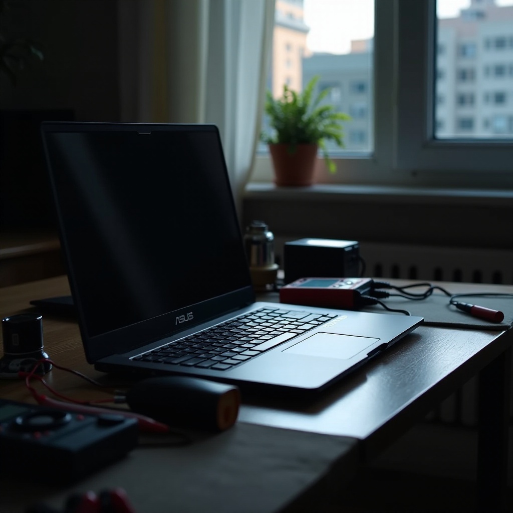 waarom gaat mijn Asus-laptop niet aan