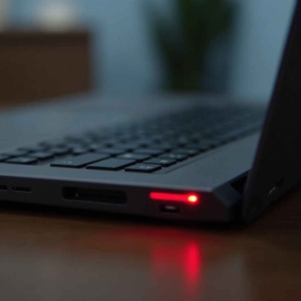 Światło jest czerwone, gdy ładuję mojego laptopa HP.