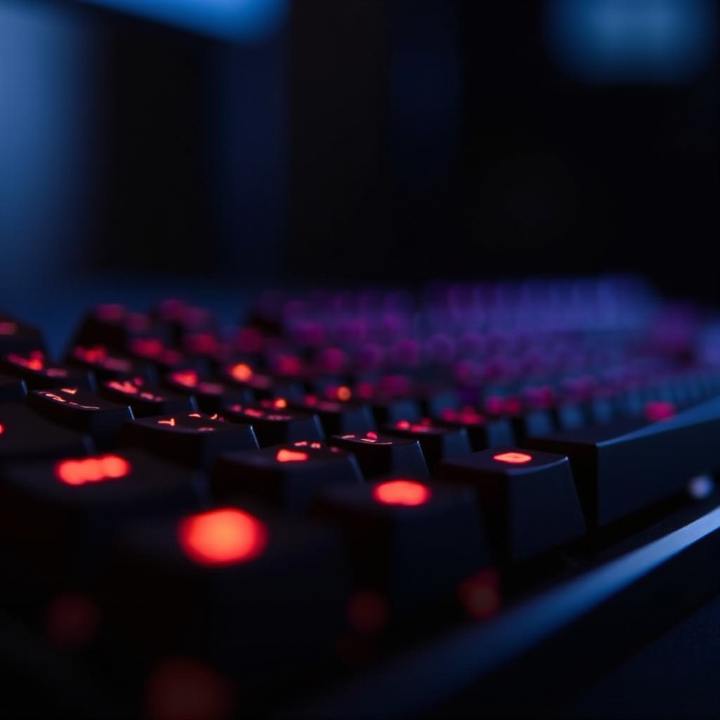 คีย์บอร์ดเชอร์รี่ RGB ไม่ปิด และบางปุ่มกะพริบเป็นสีแดง