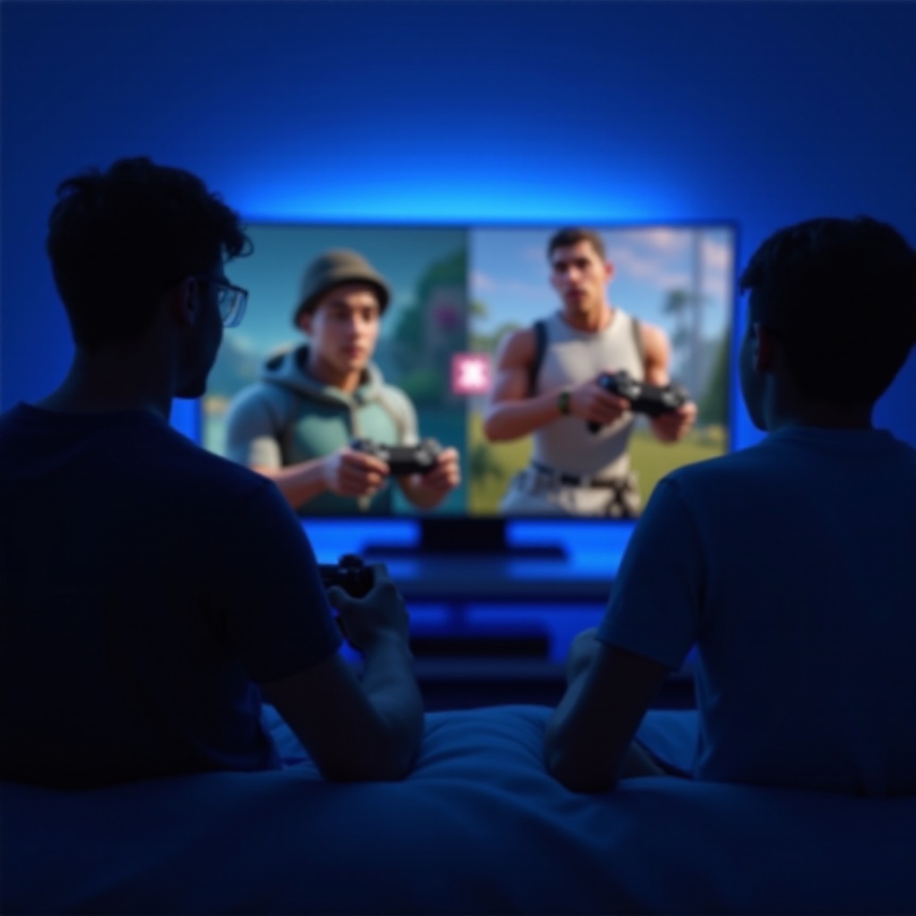 jak zrobić podzielony ekran w fortnite na PS5