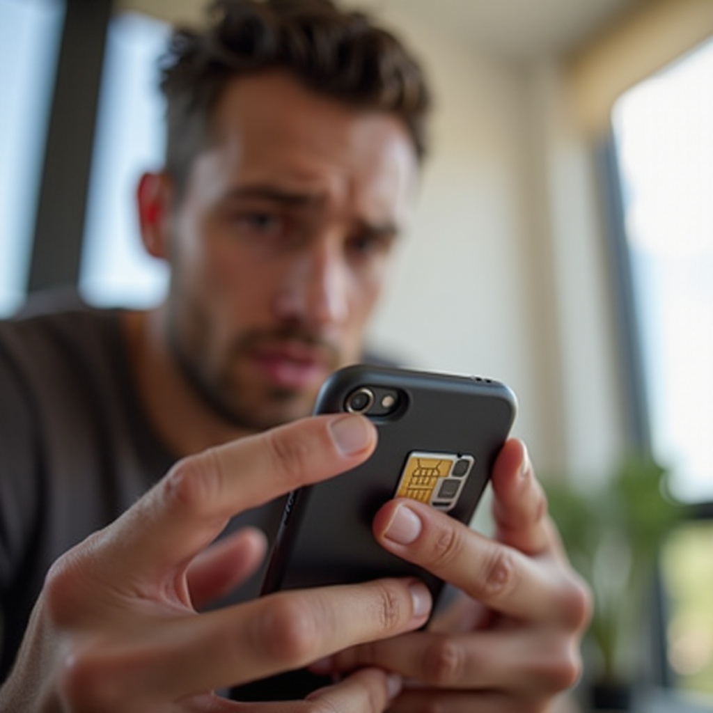 새 휴대폰에서 SIM 카드가 작동하지 않음