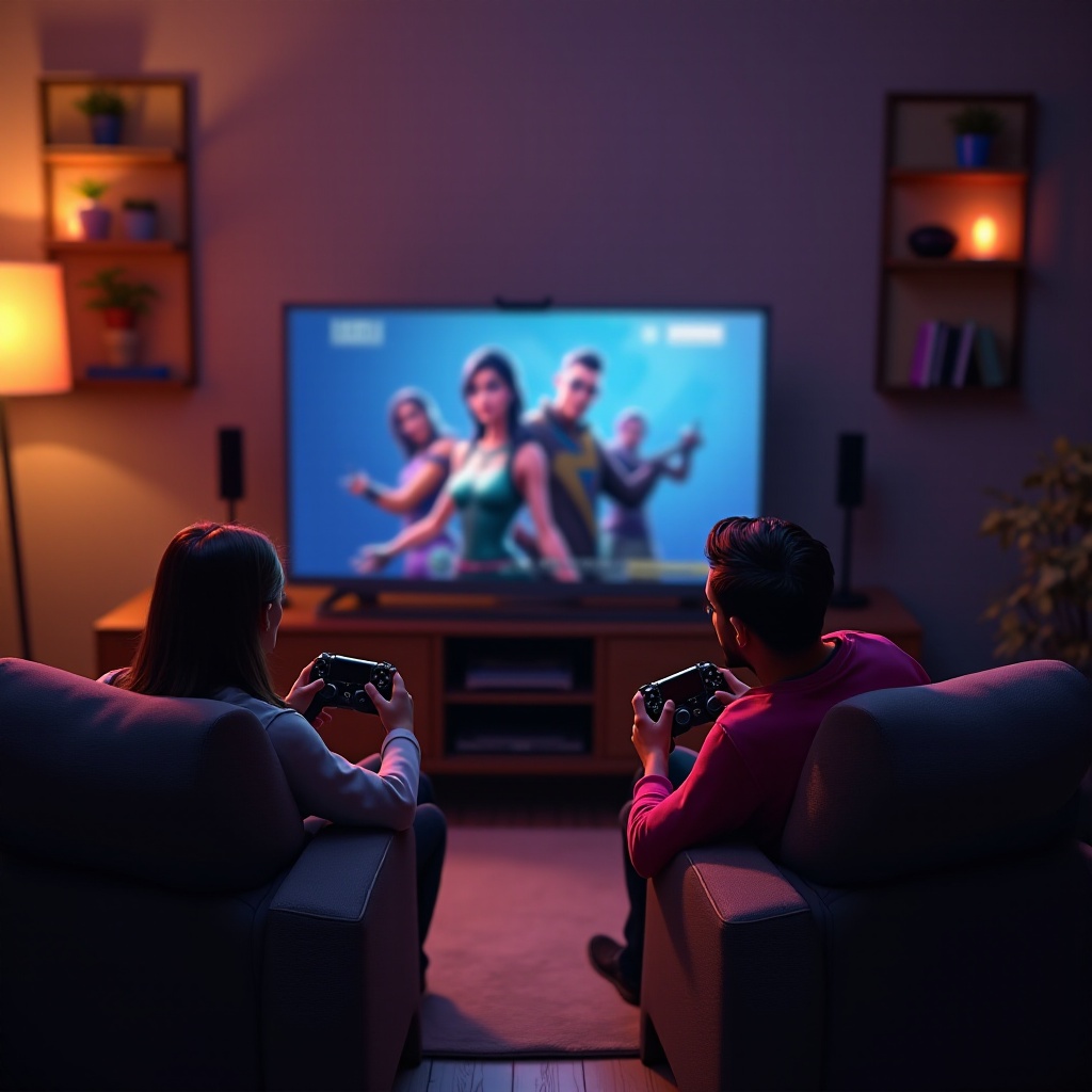 포트나이트 PS5에서 화면 분할하는 방법