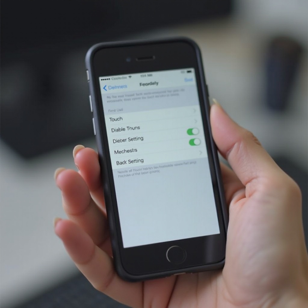 how to disable touch screen on iphone