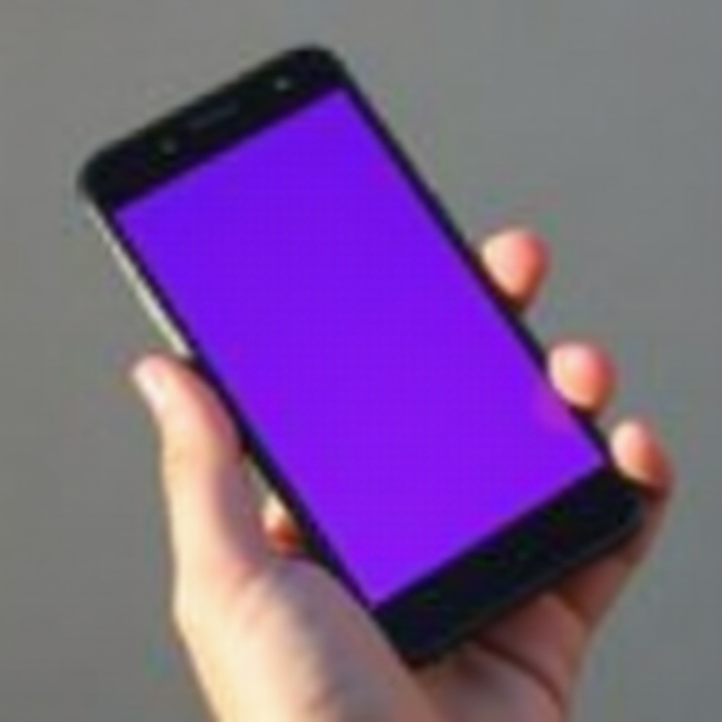 휴대폰의 보라색 화면 문제 이해 및 해결하기