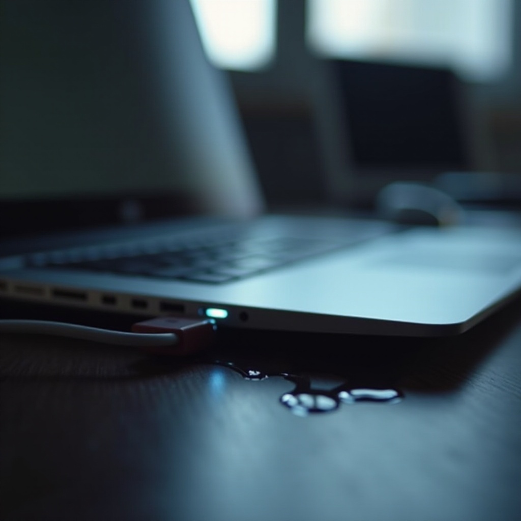 Jak naprawić i zapobiec migającej diodzie ładowania laptopa po zalaniu cieczą