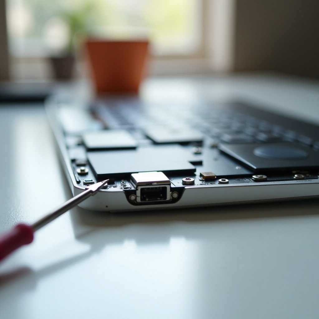 lampka ładowania laptopa włącza się i wyłącza po zmoczeniu